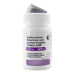 Hydrocodone bitatrate, acetaminophen 7.5/325